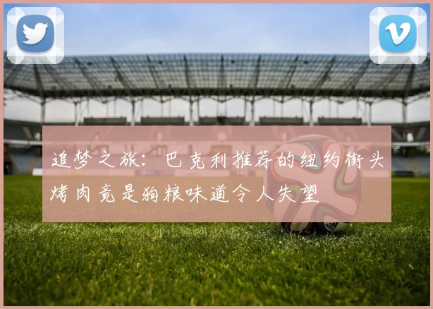 追梦之旅：巴克利推荐的纽约街头烤肉竟是狗粮味道令人失望